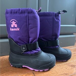 Kamik Vibrant Purple and Black Snow Boots